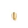 Bague drapée Éole, plaquée or 24 carats