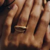Bague Eroz Chain Ring, édition dorée