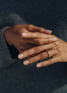 Bague Eroz Chain Ring, édition dorée
