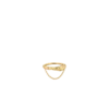 Bague Eroz Chain Ring, édition dorée