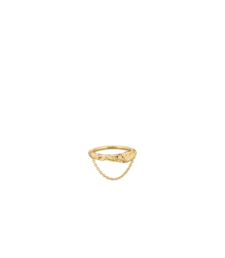 Bague Eroz Chain Ring, édition dorée