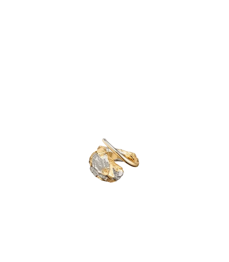 Bague Eroz Édition Duo en palladium plaqué or 24 carats