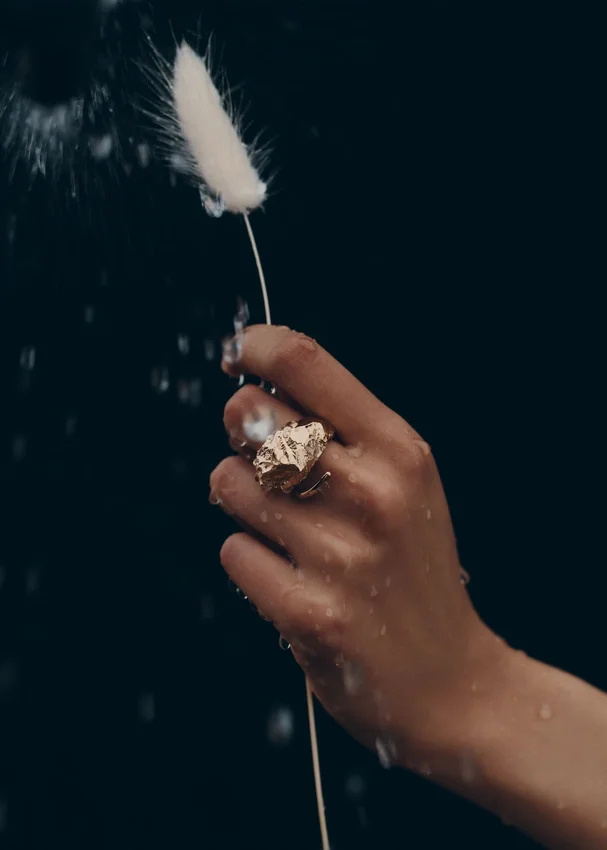 Bague Eroz, édition plaquée or 24 carats