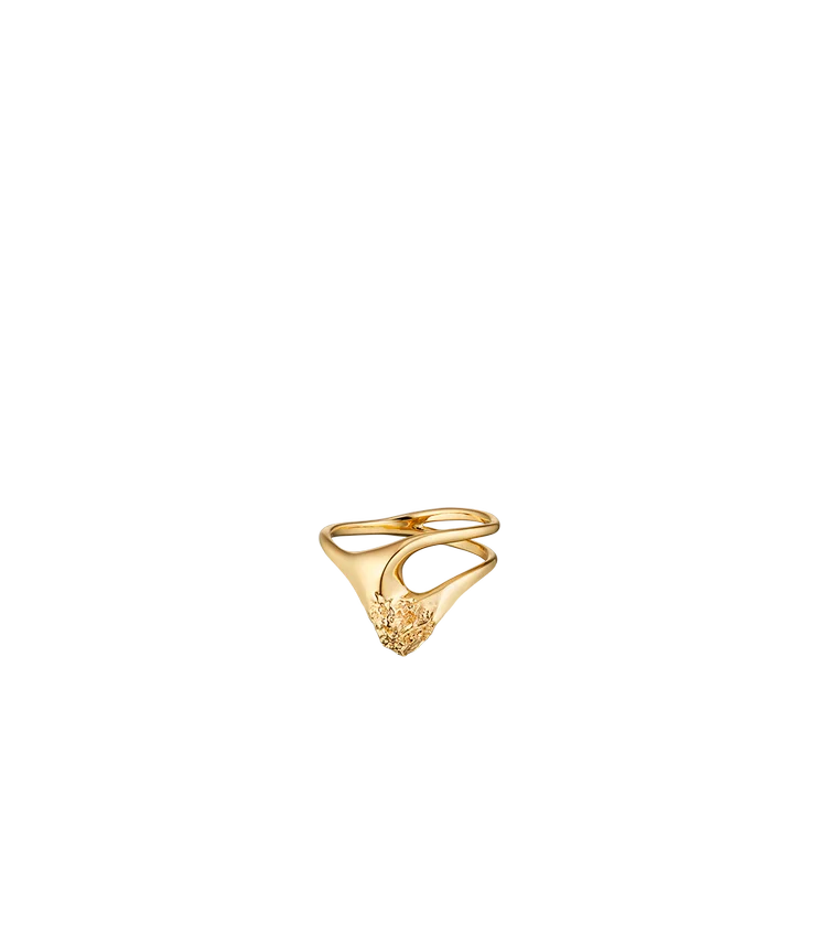 Bague Eroz Fine Edition, plaquée or 24 carats