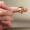 Bague Éole « Curled Ring » en édition plaquée or