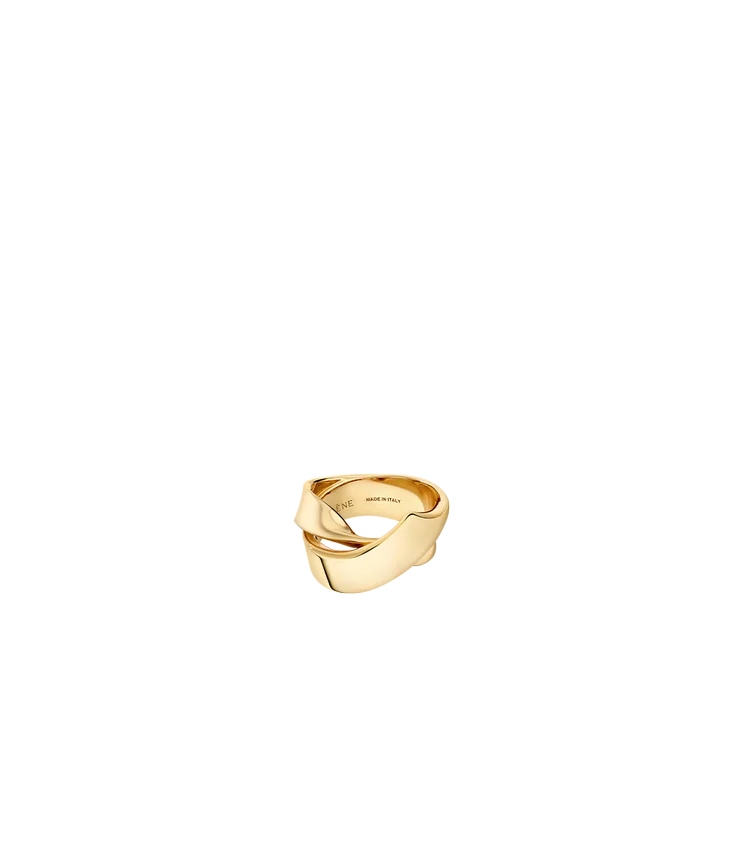 Bague Éole « Curled Ring » en édition plaquée or