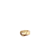 Bague Ormé Edition plaquée or avec cuir camel