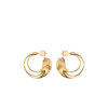 Boucles d’oreilles créoles Eroz, édition plaquée or 24 carats