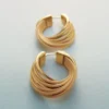 Boucles d’oreilles créoles Rozo Édition Rattan