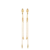 Boucles d’oreilles Eroz Chain, édition plaquée or