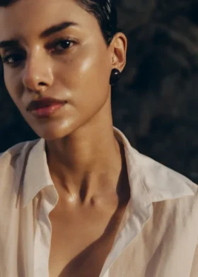 Boucles d’oreilles Naé Édition Verre fumé
