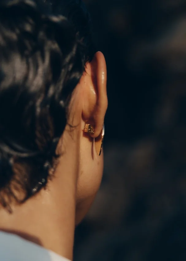 Boucles d’oreilles Naé Édition Verre fumé