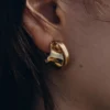 Boucles d’oreilles Éole « Curled » Édition dorée