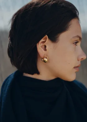 Boucles d’oreilles Éole « Curled » Édition dorée