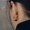 Boucles d’oreilles Éole « Curled » Édition dorée