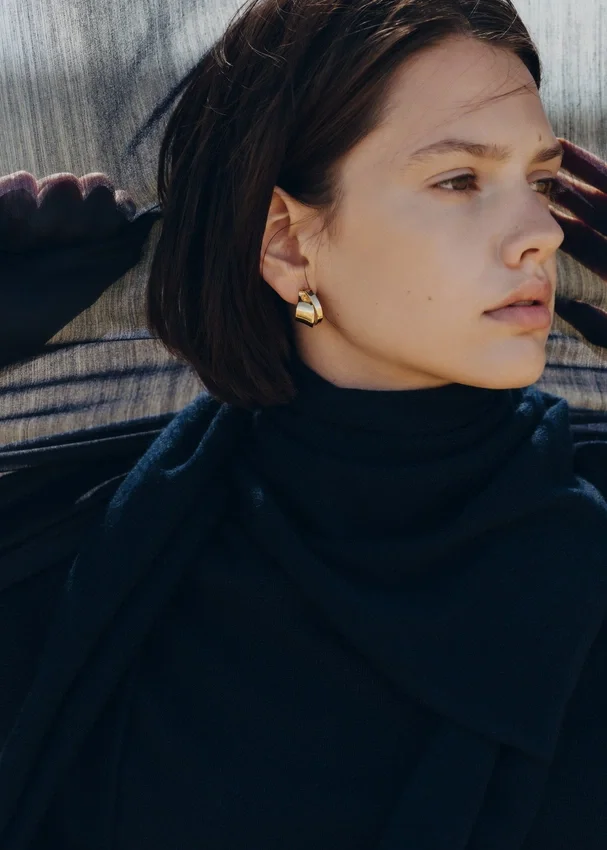 Boucles d’oreilles Éole « Curled » Édition dorée