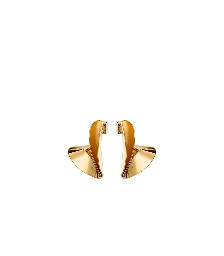 Boucles d’oreilles Éole, édition plaquée or 24 carats