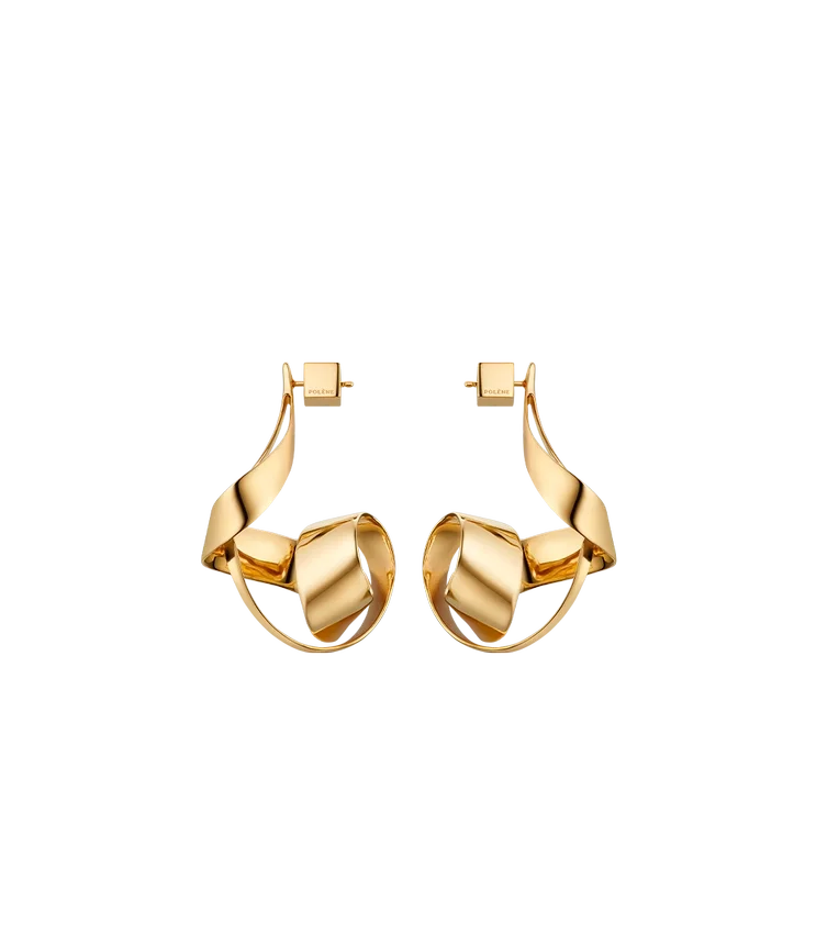 Boucles d’oreilles Éole Spiral, édition dorée