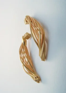 Boucles d’oreilles pendantes Rozo Édition Rattan