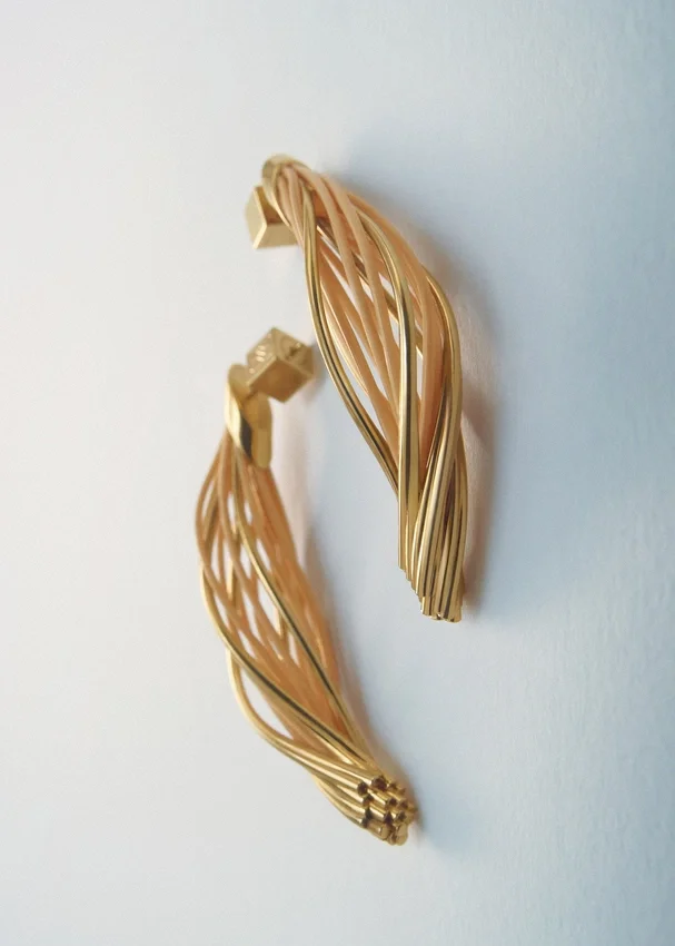 Boucles d’oreilles pendantes Rozo Édition Rattan