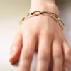 Bracelet à chaîne Éole, édition plaquée or carat