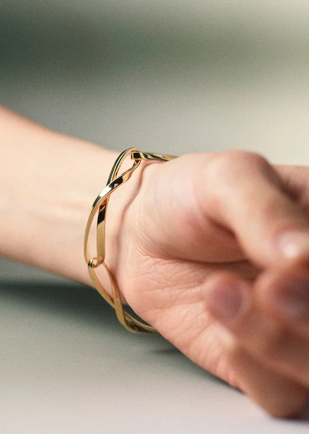 Bracelet à chaîne Éole, édition plaquée or carat