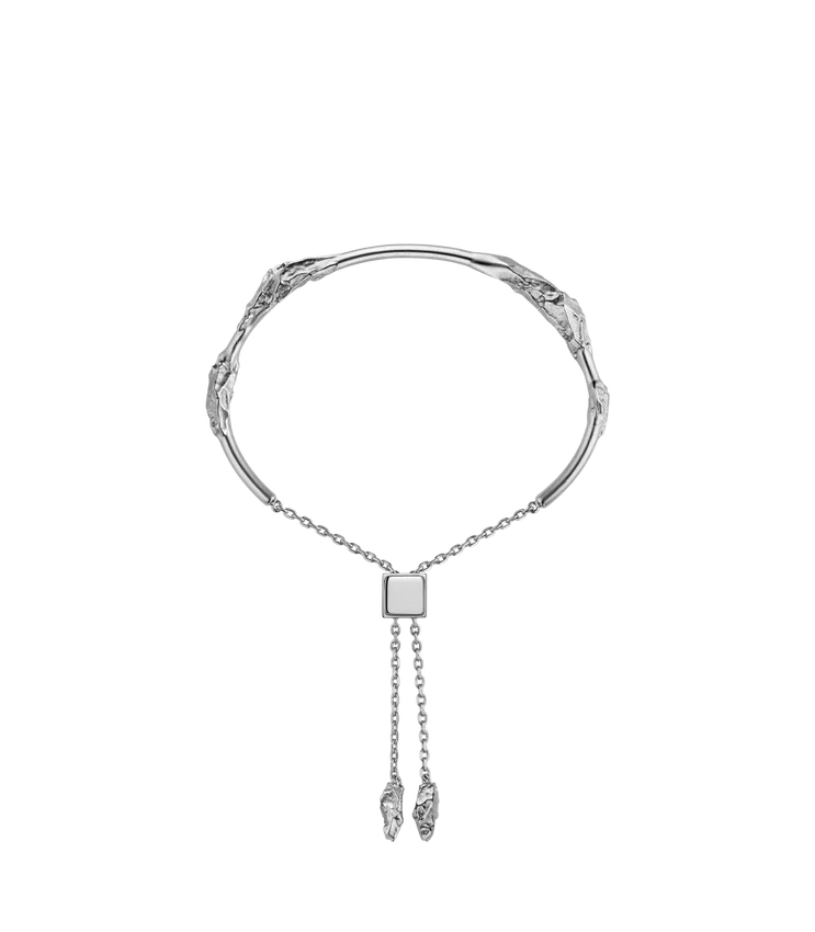 Bracelet Eroz, édition en laiton plaqué argent rhodié