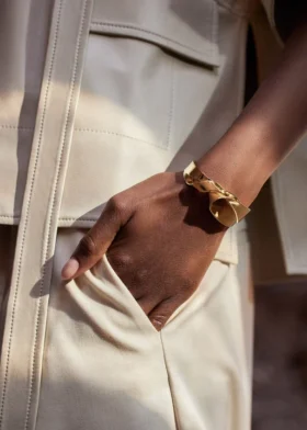 Bracelet Éole, édition plaquée or 24 carats