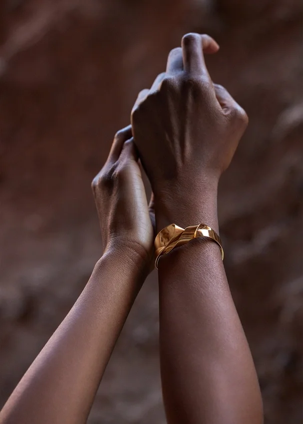 Bracelet Éole, édition plaquée or 24 carats