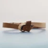 Bracelet Ormé Edition plaqué or avec cuir camel