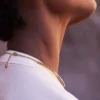 Collier Eroz, édition plaquée or 24 carats