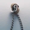 Collier Ormé Édition Argent rhodié avec cuir taupe