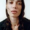 Collier Ormé, édition plaquée or avec cuir camel
