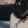 Cyme Mini Edition noir texturé avec surpiqûres écru