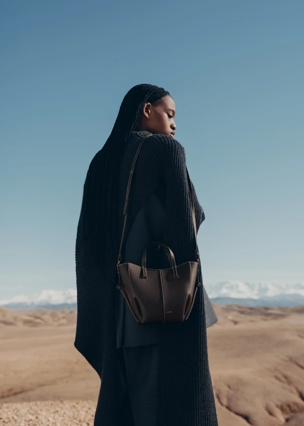 Cyme Tote Édition Nano Ébène texturé