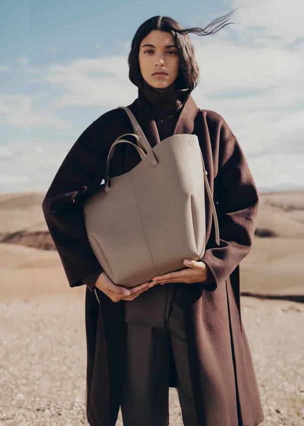Cyme Tote Edition Taupe texturé