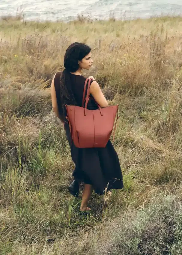 Cyme Tote Edition, texture « Terracotta »