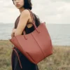 Cyme Tote Edition, texture « Terracotta »