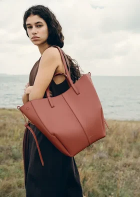 Cyme Tote Edition, texture « Terracotta »