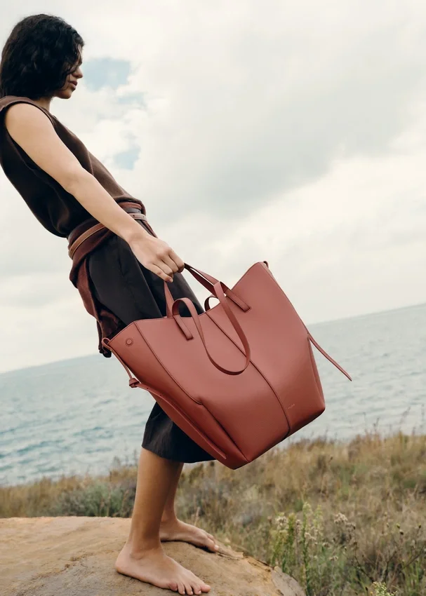 Cyme Tote Edition, texture « Terracotta »