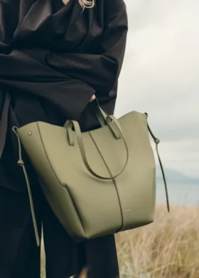 Cyme Tote Edition, texture tilleul