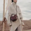 Cyme Tote Nano Édition Cerise noire texturée