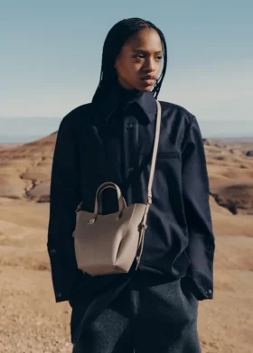 Cyme Tote Nano Edition Taupe texturé