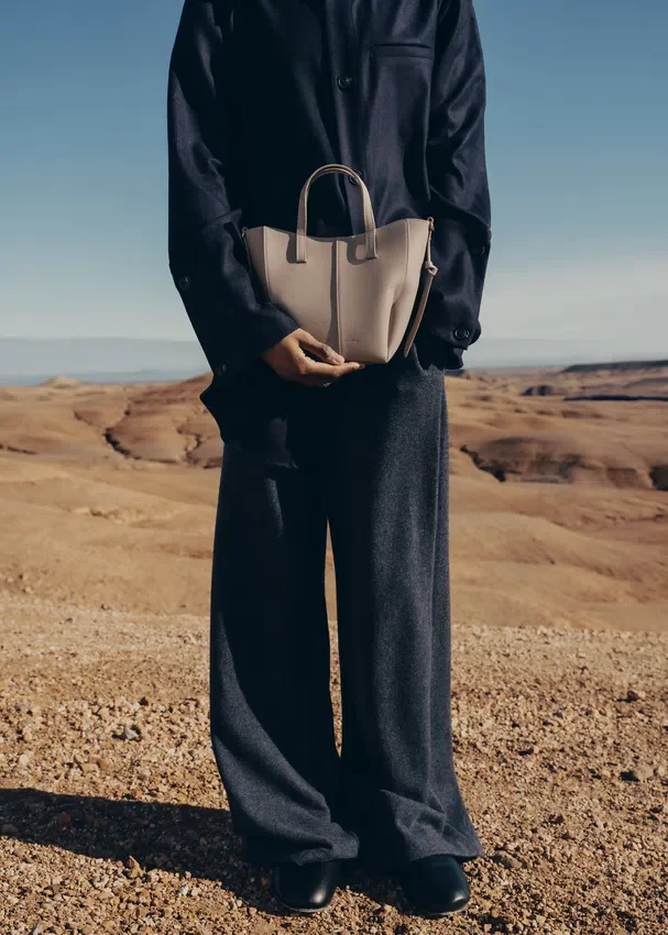 Cyme Tote Nano Edition Taupe texturé