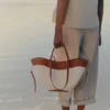 Édition Cyme Mini en toile cognac