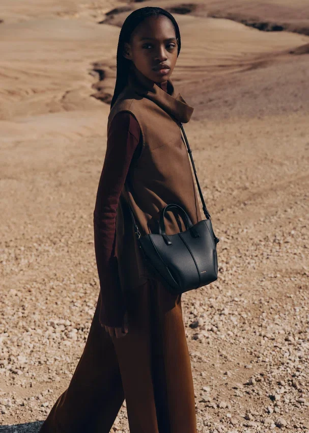 Édition Cyme Tote Nano, noir texturé