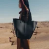 Édition Cyme Tote, noir texturé