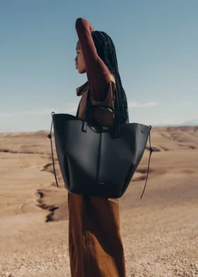 Édition Cyme Tote, noir texturé