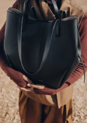 Édition Cyme Tote, noir texturé