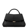 Mokki Edition Noir texturé avec surpiqûres écru
